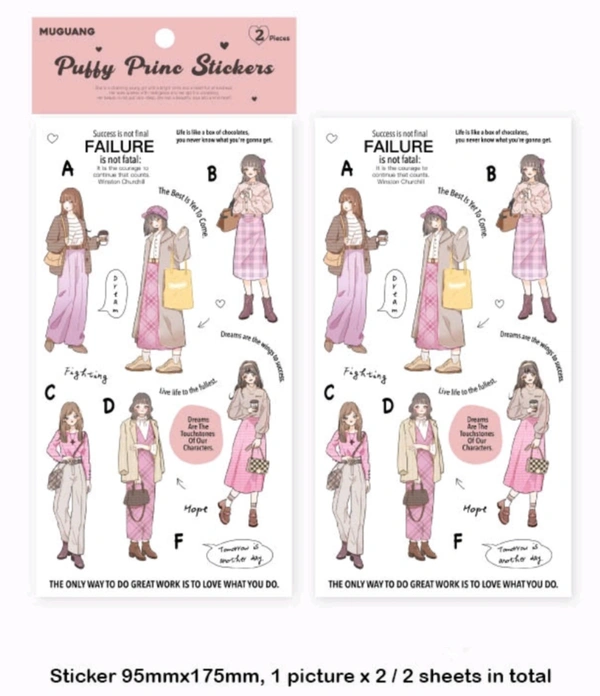 Girl Sticker Sheets - F