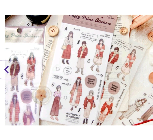Girl Sticker Sheets - A