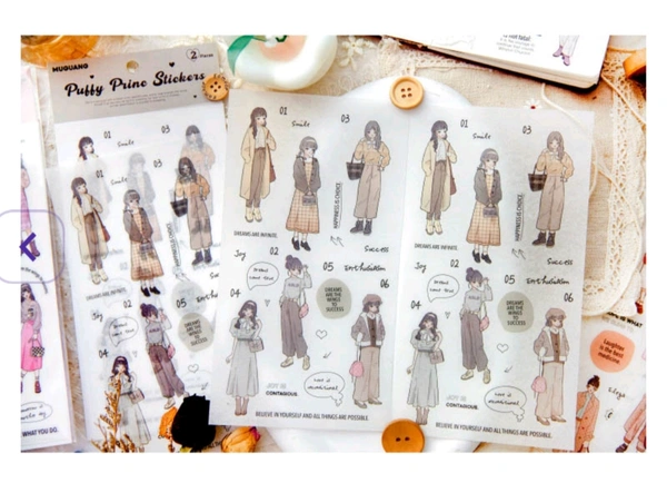 Girl Sticker Sheets - E