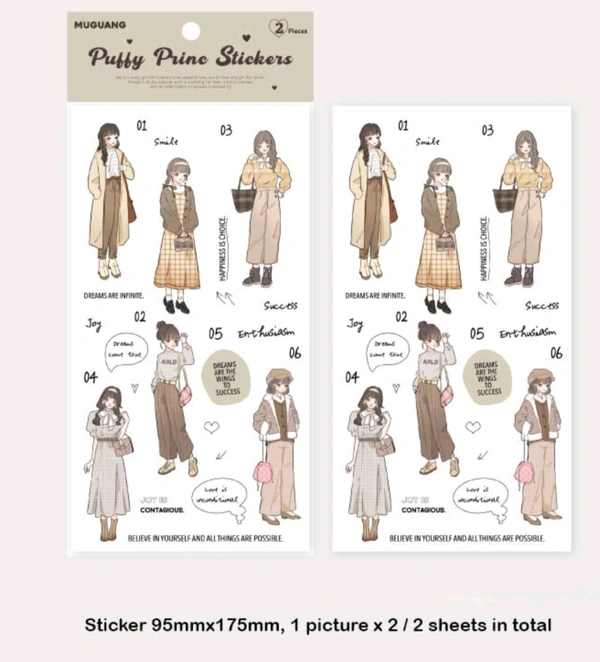 Girl Sticker Sheets - E