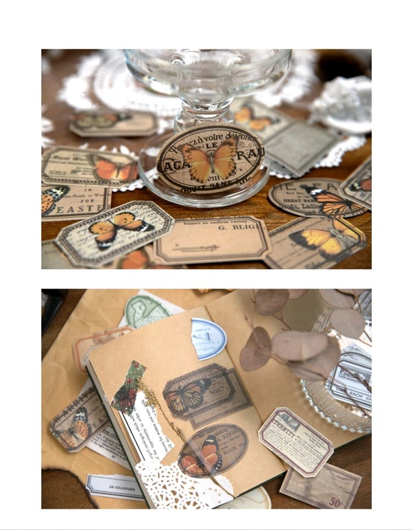 45 pcs Vintage Cutout Sticker - 3