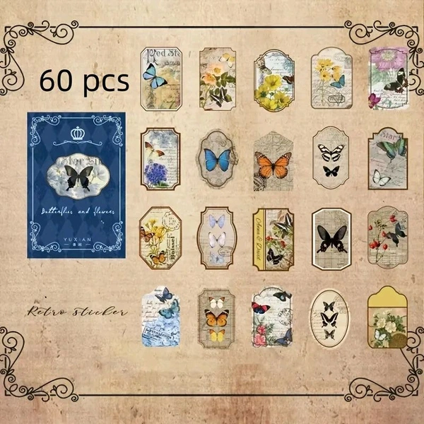20 pcs Vintage Butterfly Paper pack - No Box