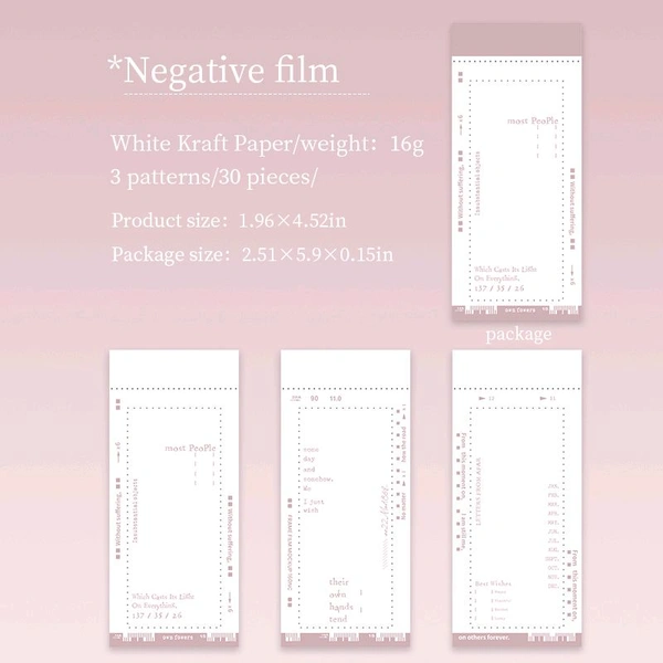 Camera Roll Memo Pad - Pastel Pink