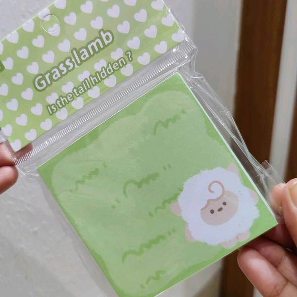100 sheets Kawaii MemoPad - Grass
