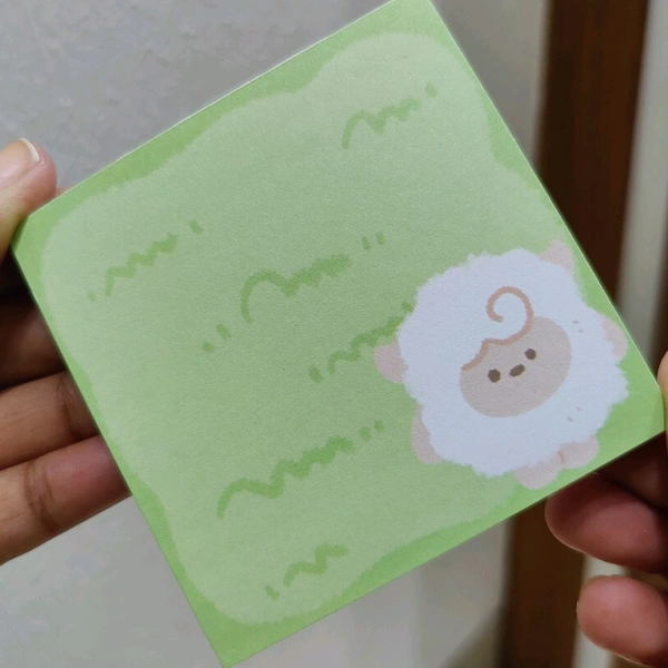 100 sheets Kawaii MemoPad - Grass
