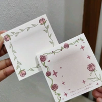 200 sheets Floral Memopad - Rose