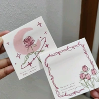 200 sheets Floral Memopad - Rose