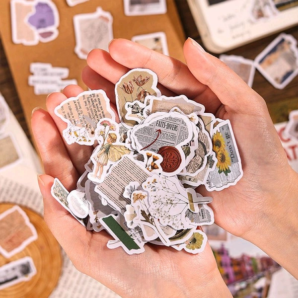 60 pcs Vintage Random Stickers