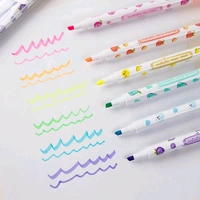6 Pcs Fruity Double Head Highlighter