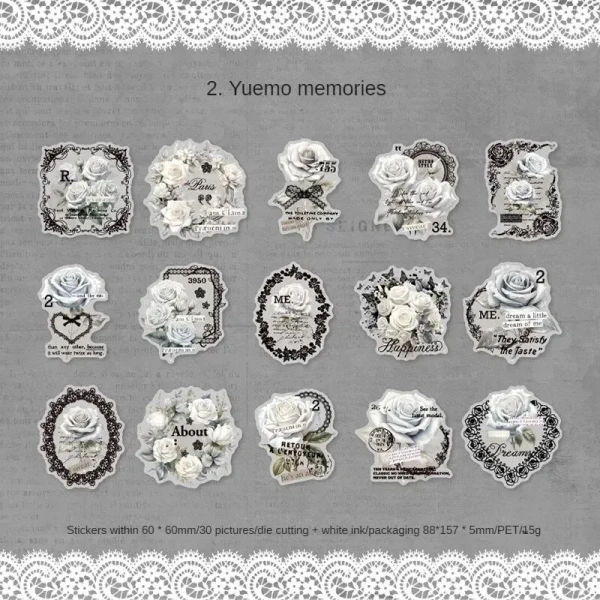 Lacy Flower Stickers