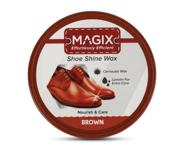MAGIX SHOE WAX POLISH BROWN