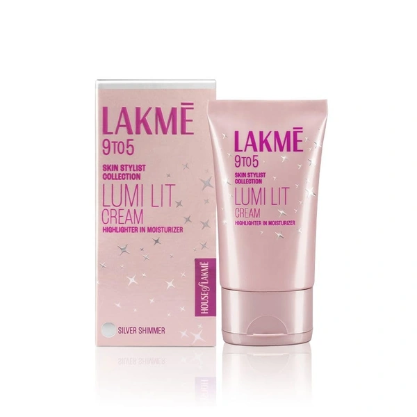 LAKME 9TO5 LUMI LIT CREAM SILVER SHIMMER - 60GM