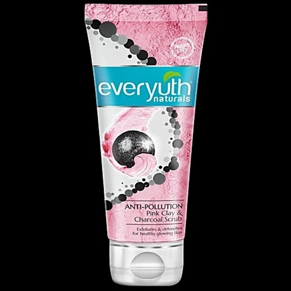 EVERYUTH SCRUB ANTI-POLLUTION PINK CLAY CHARCOAL - 50GM