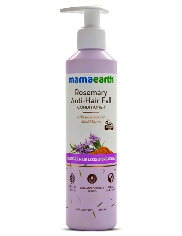 Mamaearth Rosemary Anti Hair Fall Conditioner with Rosemary & Methi Dana | Reducing Hair Loss |Up to 94% Stronger Hair | 250 ML 