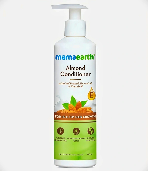 Mamaearth Almond Conditioner| For Healthy Hair Growth| Deep Nourishment| NO PARABEN | SILICON FREE | 250 ML