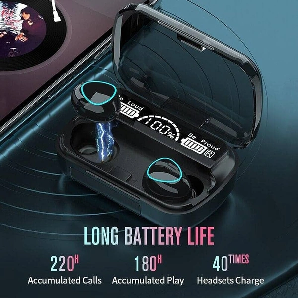 M10 Wireless Bluetooth Earbud - Black