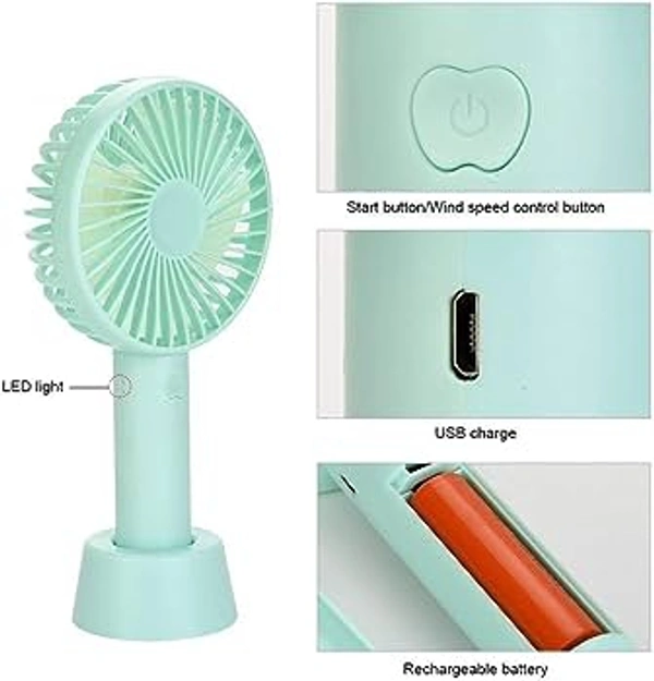 Mini Portable Hand Fan With Rechargeable Bat
