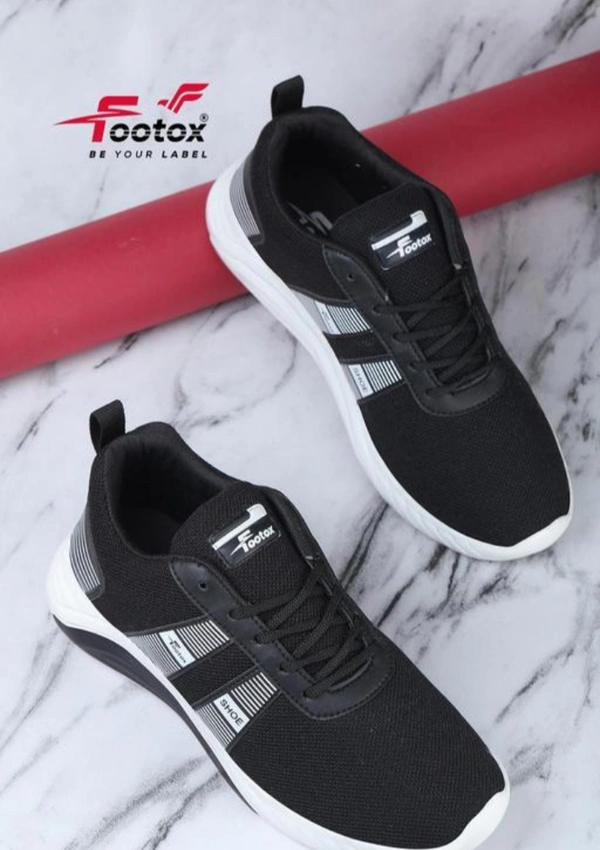 Footox Men Casual Shoes - Black, IND-11