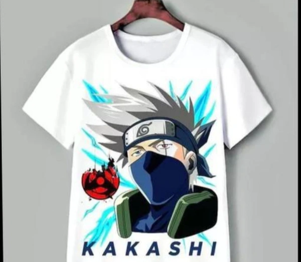 Kakashi Anime T-shirt - White, 8-9 Years