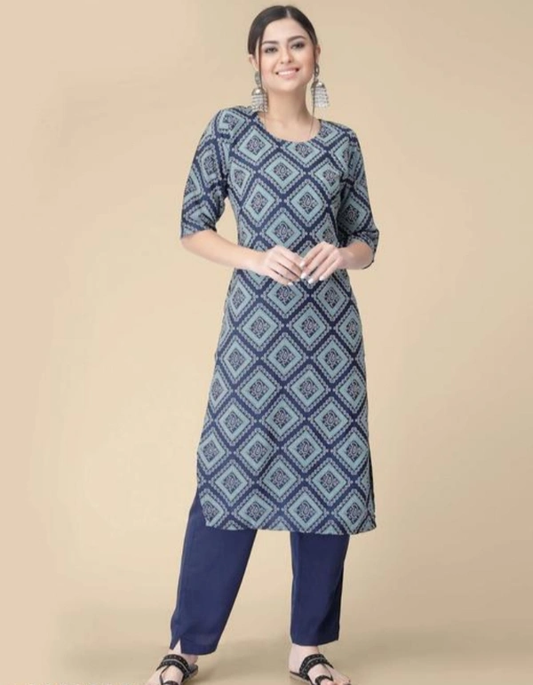 Women's New Crepe Fabric Kurti - M