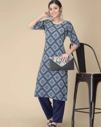 Women's New Crepe Fabric Kurti - M