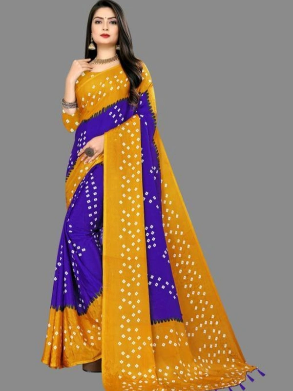 Fabulous Saree For Women - Yellow Orange, Free Size