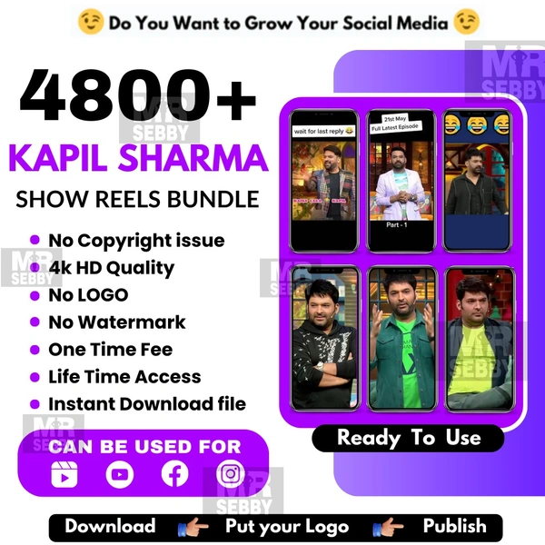 4800+ The Kapil Sharma Show Reels Bundle