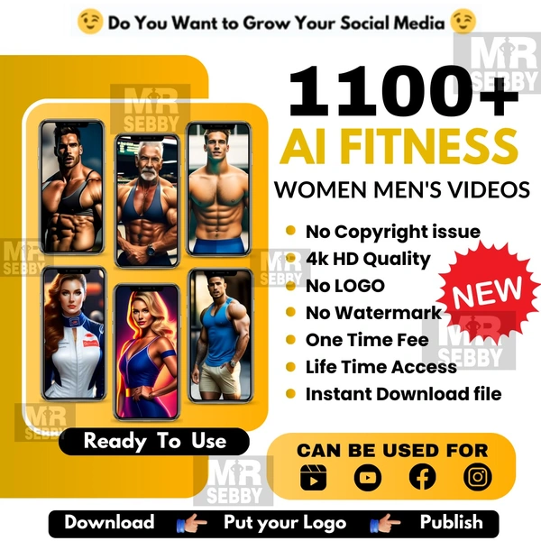 Ai Fitness 1100+ Video Reel Bundle
