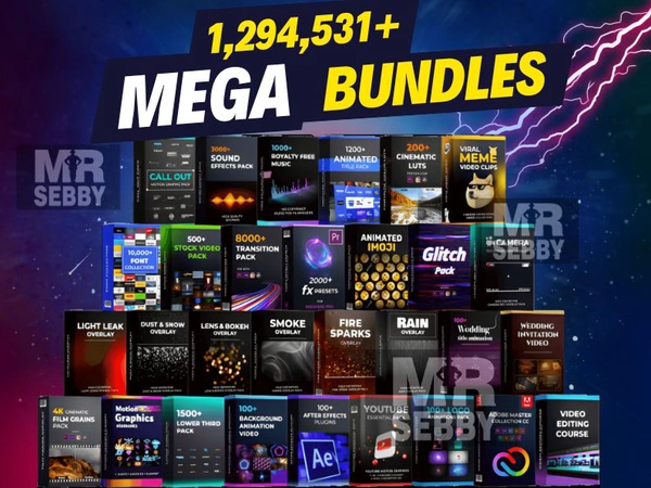 All In One Mega Bundle Graphic Designer And Video Editor Bundle
