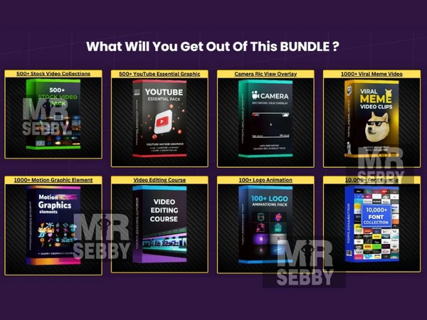 All In One Mega Bundle Graphic Designer And Video Editor Bundle