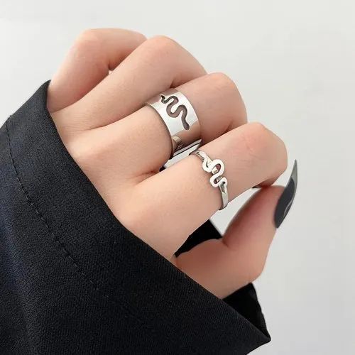 Buy Wholesale China Silver Couple Butterfly Adjustable Rings Set & Ring Set  at USD 0.38 | Global Sources