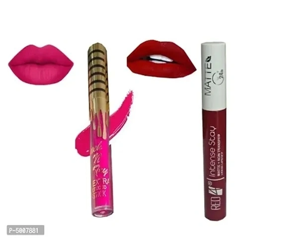 Galsmaky Liquid Red Matte Long Lasting Lipstick - Radical Red