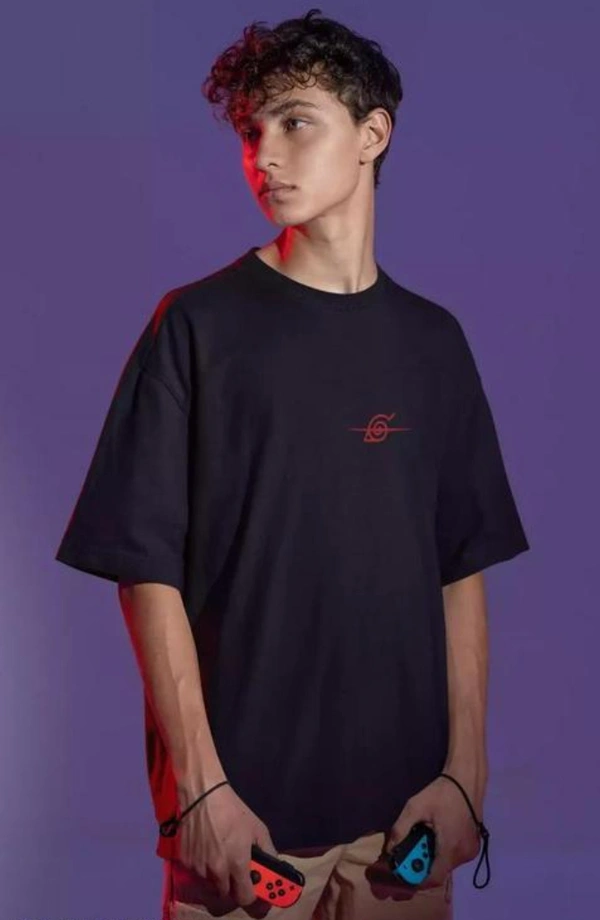 Black Anime Tshirt For Men  - Black, L
