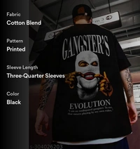 Gangster Revolution Trendy T-shirts - Black, M