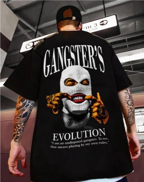 Gangster Revolution Trendy T-shirts - Black, XXL