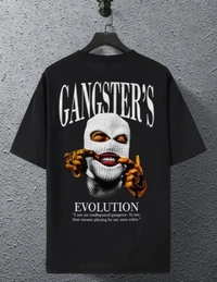 Gangster Revolution Trendy T-shirts - Black, XXL