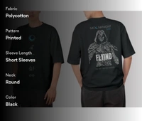 Moonknight Black Theme T-shirts For Boys - Black, M