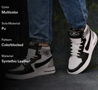 Casual Trendy Shoes For Men  White And Black - White, IND-9