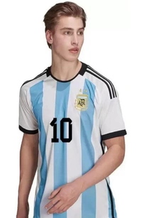 Leo Messi Argentina Home 2023/2024 Jersey For Boys - White, S
