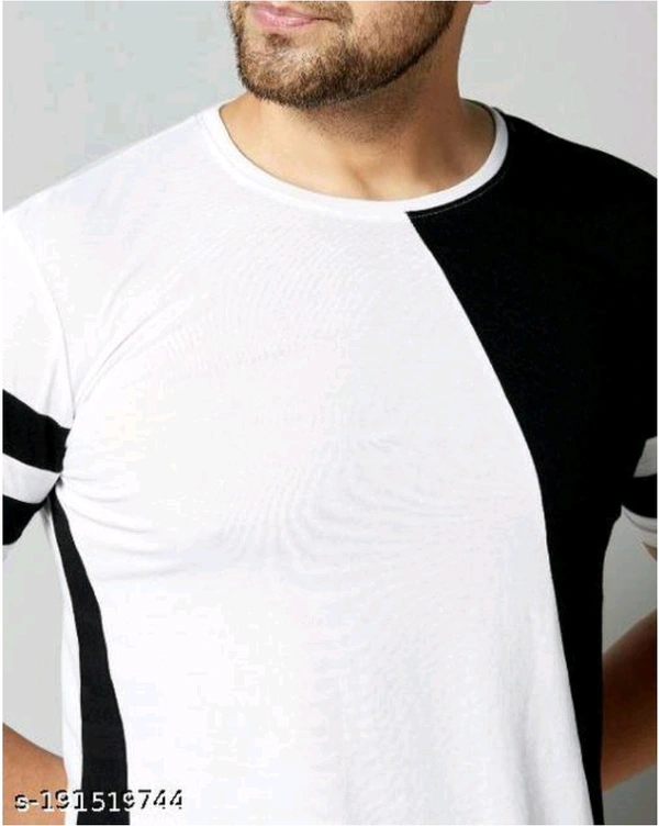 Regular Fit T-shirt For Casual Party Wear  - White, M