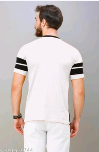 Regular Fit T-shirt For Casual Party Wear  - White, XL