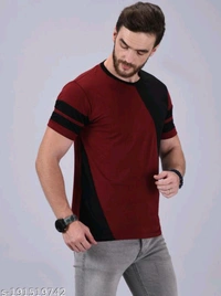 Regular Fit T-shirt For Casual Party Wear  - Stiletto, XXL