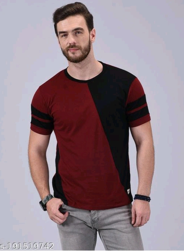Regular Fit T-shirt For Casual Party Wear  - Stiletto, L