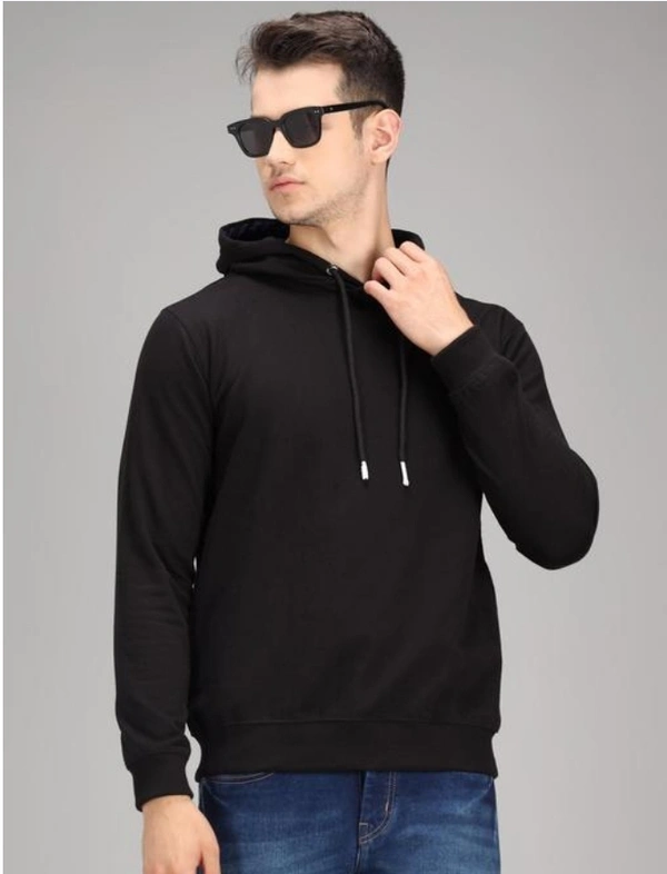 Trendy Black Colour Hoodie For Boys And Men's  - Black, M