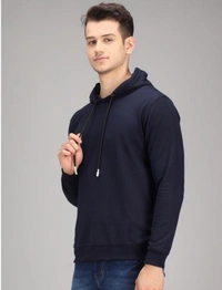 Trendy Black Colour Hoodie For Boys And Men's  - Black, M