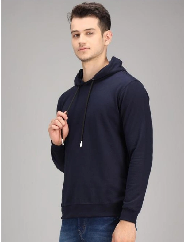 Trendy Black Colour Hoodie For Boys And Men's  - Black, M