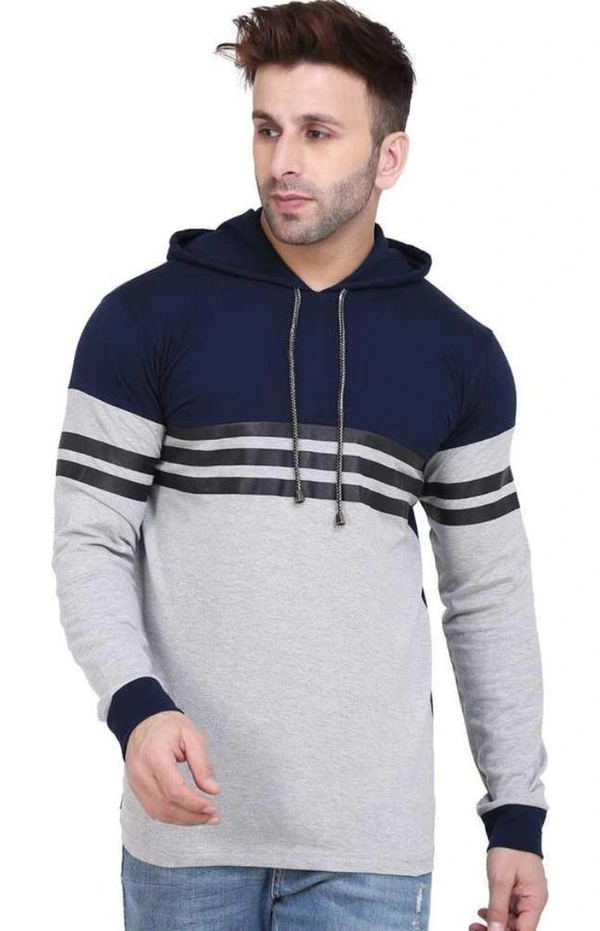 Trendy Mordern Men Swetshirt  - Gray, XL