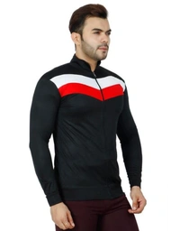 Leather Fancy Morder Jacket For Men - Black, L