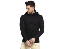 Full Sleeves Hoodie For Boys And Men's  - Black, L