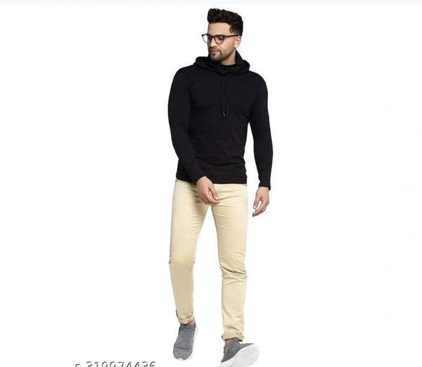 Full Sleeves Hoodie For Boys And Men's  - Black, L
